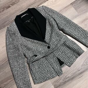 White House Black Market Elegant Tweed Blazer